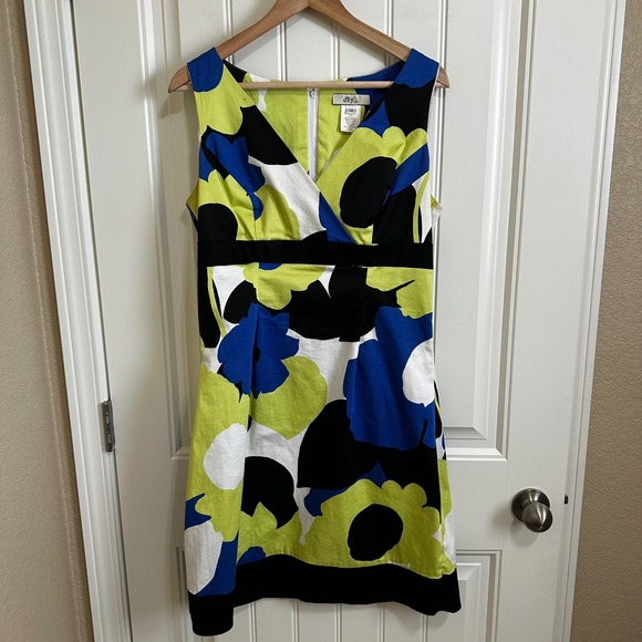 dBy ltd Floral Print Dress Sleeveless V-Neck Sheath Party Dress Size 12 - Picture 2 of 8